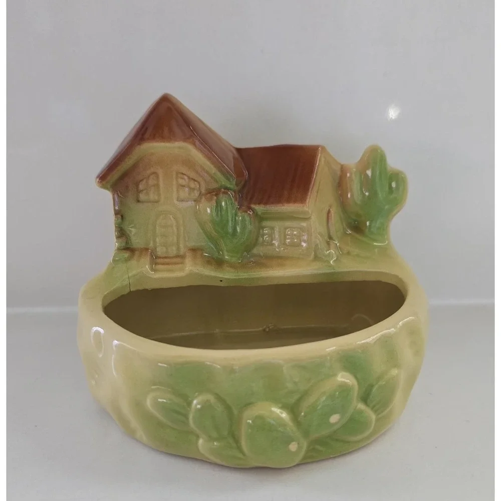 Vintage Fredericksburg Pottery Southwest Cottage Planter Catch-all